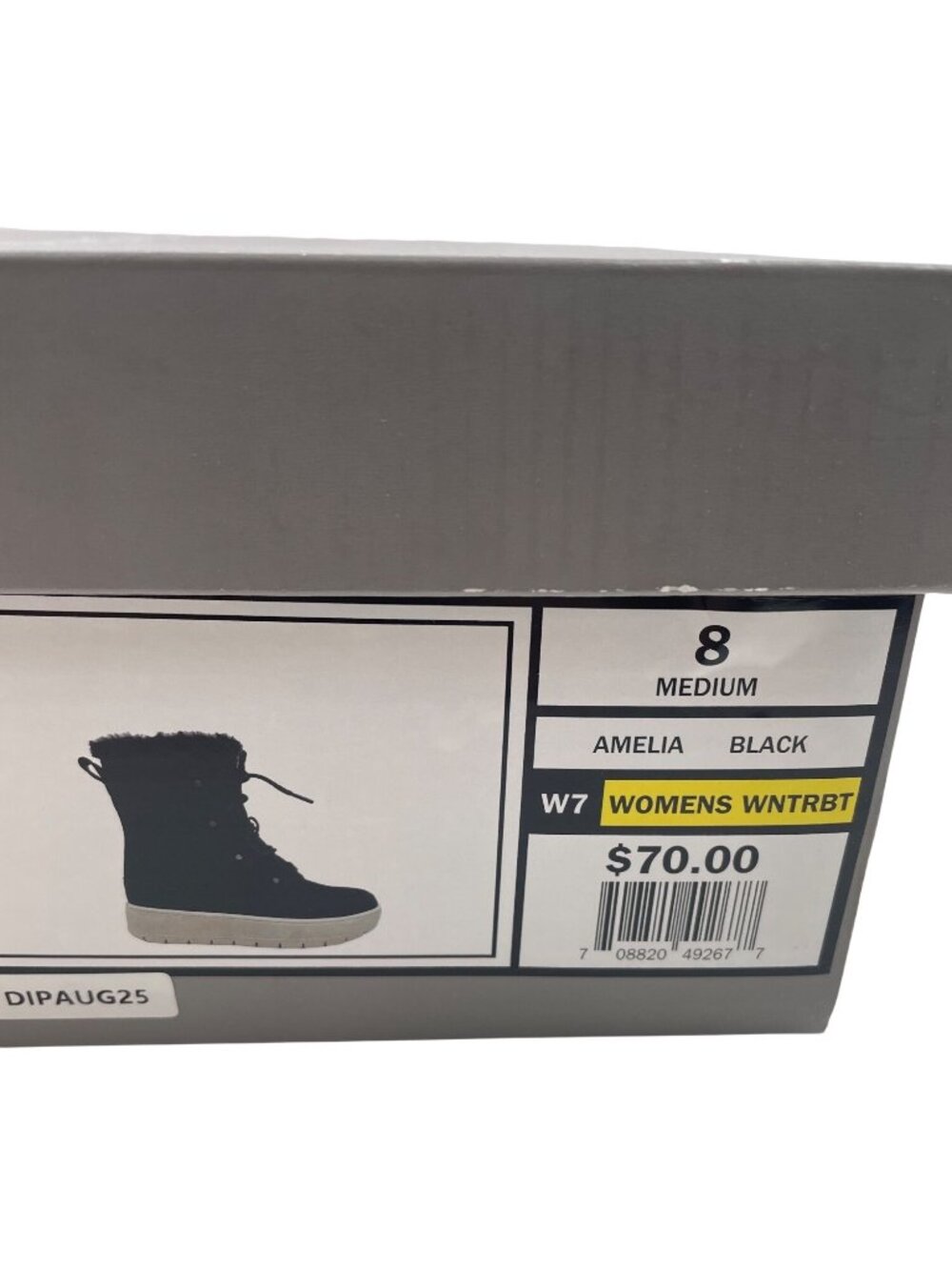 Falls Creek Amelia Womens Black Lace-Up Winter Boots With Faux Fur Lining Size 8 - Picture 15 of 16